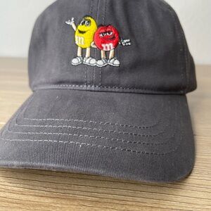 M&M'S Embroidered Characters Baseball Cap - Grey with Red & Yellow